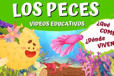 Miniatura colorida de peces y fauna marina con texto educativo 05VOOExtzkY