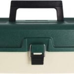 Caja de Pesca con 3 bandejas voladizas para Almacenamiento de Aparejos de Pesca (Verde)