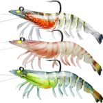 TRUSCEND Pre-Montaje de Pesca Jigs para Agua Dulce y Salada, 1:50 Super Durable TPE Señuelos de Pesca, Bien Hecho Lifelike camarón Crayfish Swimbait, Weedless señuelo para la lubina Trucha Walleye