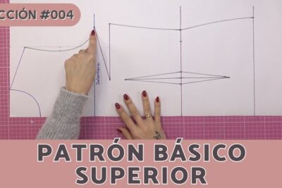 Manos señalando un patrón básico superior A1LS6 lTq5k sobre papel y tapete de corte rosa