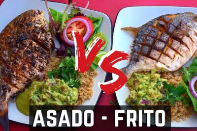 Pescado entero asado y frito con guacamole, arroz y ensalada NOoZudwxkIQ