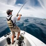Accesorios de pesca en embarcación para pesca con mosca en agua salada
