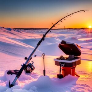 Variedad de accesorios para pesca en hielo