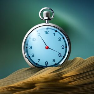 Cronómetro simbolizando el tiempo crecimiento salmon adulto cuanto tarda crecer